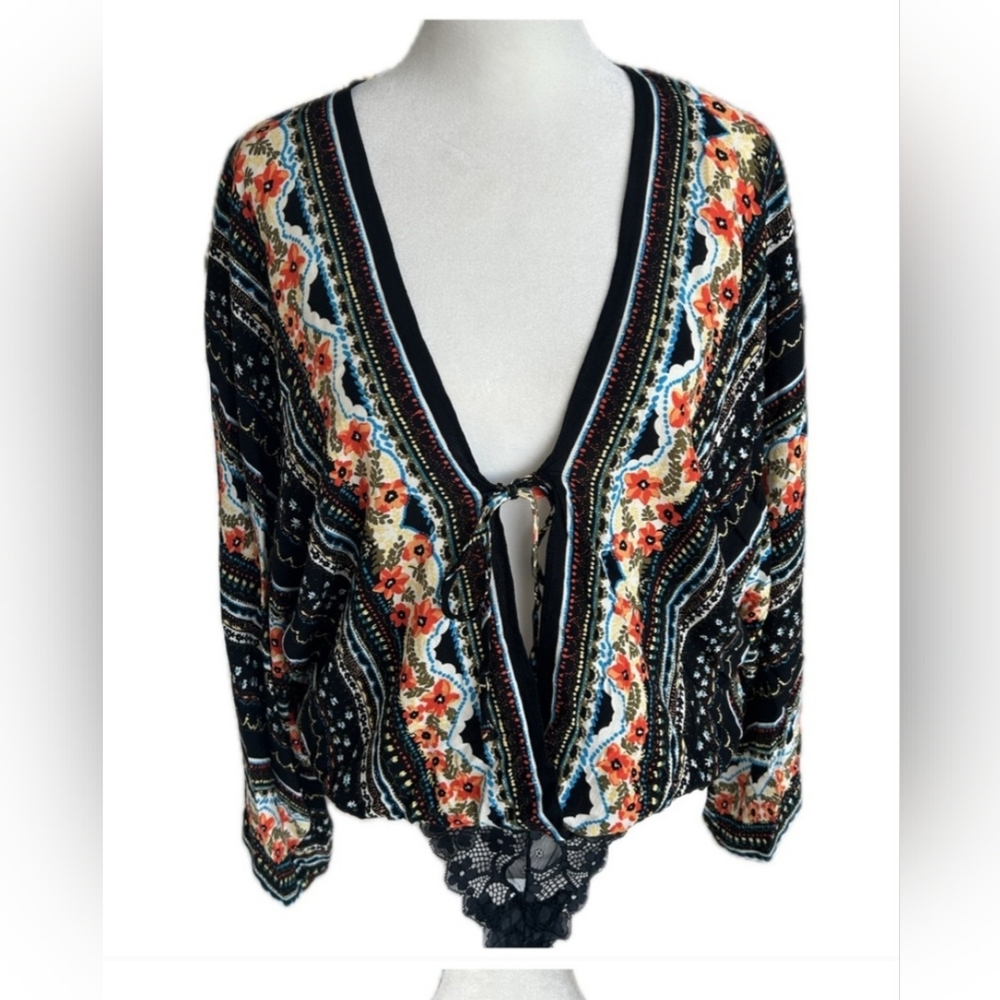 Free People Bodysuit in Black Combo
